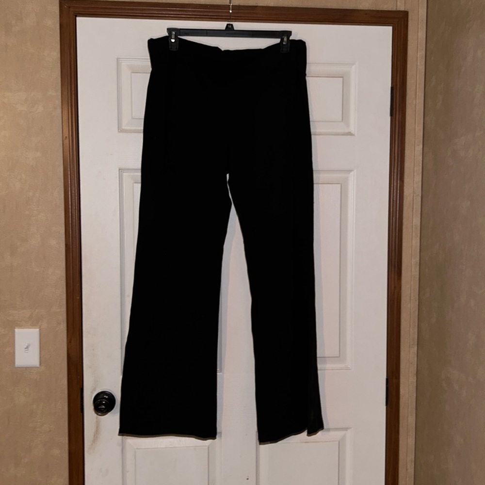 Black stretchy flares